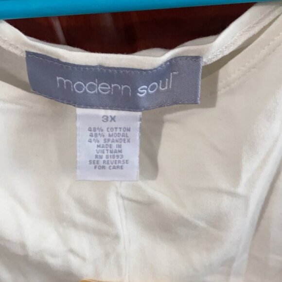 Modern Soul Women T shirt 3X NWT - Picture 3 of 3